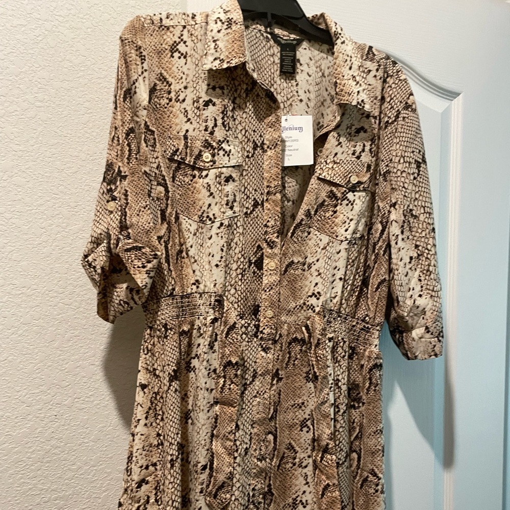 Leopard dress size large